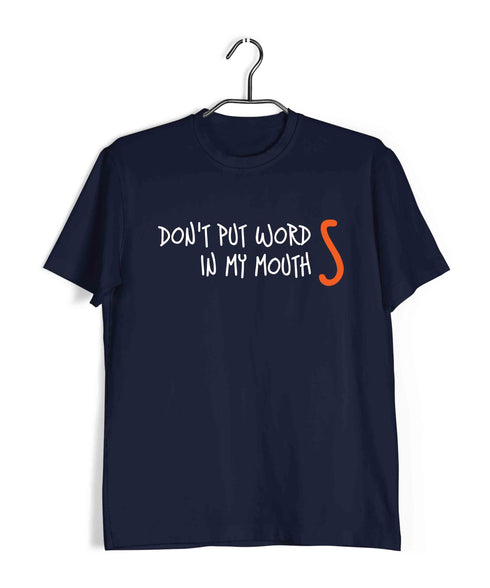 Crazy Mohan Kamal Don't put word in my mouth (S) Tamil Casual Graphic Printed T-Shirt for Men