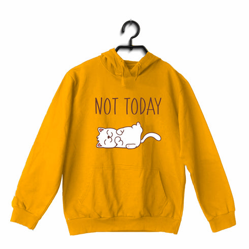 Aaramkhor CAT - NOT TODAY CATS Pets, Cute Hooded SweatShirts