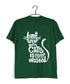 Cats Pop Culture TIME SPENT WITH CAT IS NEVER WASTED - CAT WORD ART The classics Casual Graphic Printed T-Shirt for Men