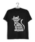 Pop Culture The classics Cats TIME SPENT WITH CAT IS NEVER WASTED - CAT WORD ART Custom Printed Graphic Design T-Shirt for Women