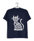 Pop Culture The classics Cats TIME SPENT WITH CAT IS NEVER WASTED - CAT WORD ART Custom Printed Graphic Design T-Shirt for Women