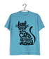 Cats Pop Culture TIME SPENT WITH CAT IS NEVER WASTED - CAT WORD ART The classics Casual Graphic Printed T-Shirt for Men