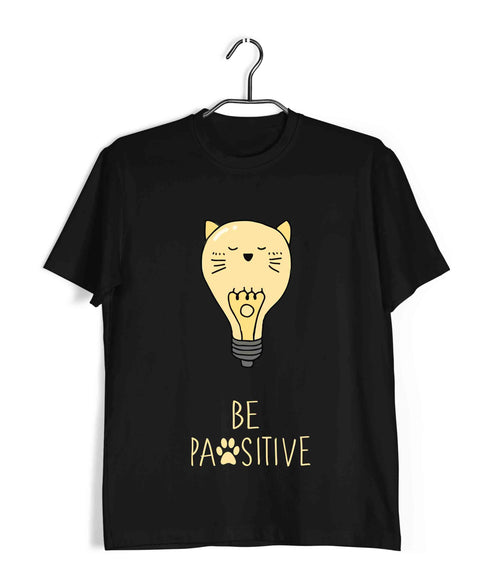 Cats BE PAWSITIVE The classics Casual Graphic Printed T-Shirt for Men