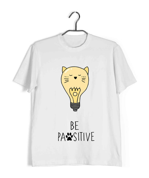 Cats BE PAWSITIVE The classics Casual Graphic Printed T-Shirt for Men