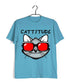 Cats Pop Culture CATTITUDE The classics Casual Graphic Printed T-Shirt for Men