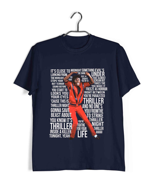 Michael Jackson THRILLER MUSIC Casual Graphic Printed T-Shirt for Men