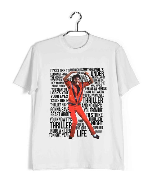 Michael Jackson THRILLER MUSIC Casual Graphic Printed T-Shirt for Men