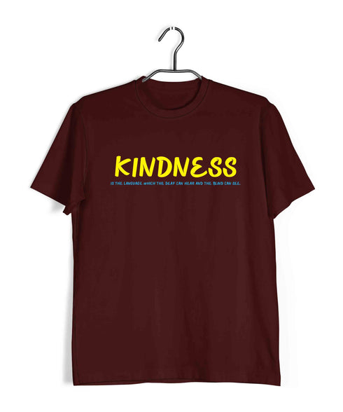 George Orwell Kindness is the language which the deaf can hear and the blind can see. Books Casual Graphic Printed T-Shirt for Men