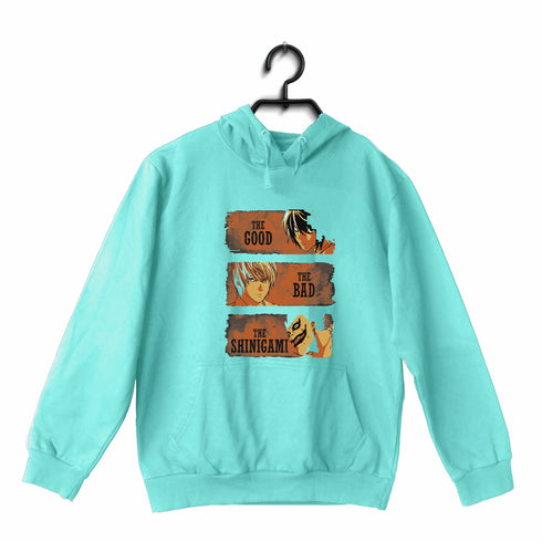 3 THE GOOD THE BAD THE SHINIGAMI Web Series Death Note Hooded SweatShirts