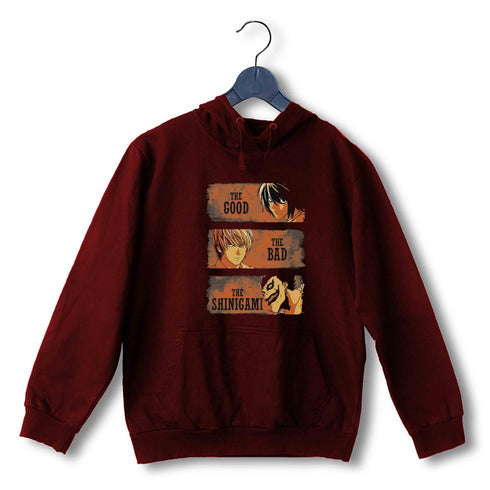 Comics Death Note THE GOOD THE BAD THE SHINIGAMI UNISEX HOODIE Sweatshirts