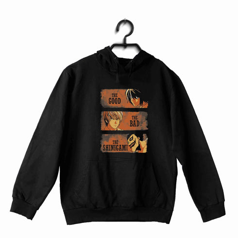 Comics Death Note THE GOOD THE BAD THE SHINIGAMI UNISEX HOODIE Sweatshirts
