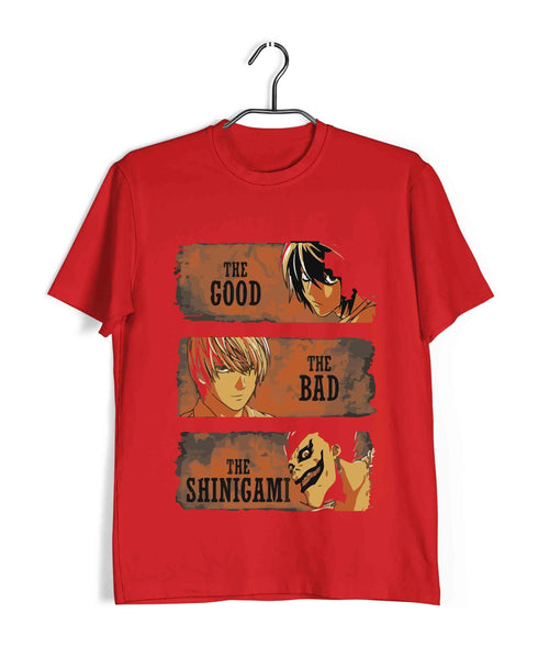 Comics Death Note THE GOOD THE BAD THE SHINIGAMI Custom Printed Graphic Design T-Shirt for Women