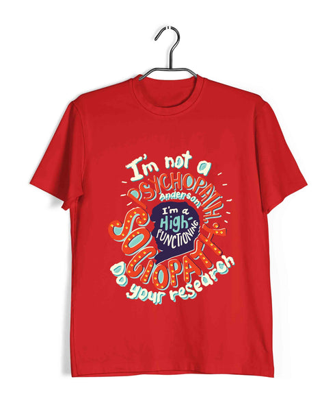 6 TV Series HIGH FUNCTIONING SOCIOPATH Custom Printed Graphic Design T-Shirt for Women