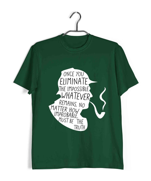 2 Once you eliminate the impossible TV Series Casual Graphic Printed T-Shirt for Men