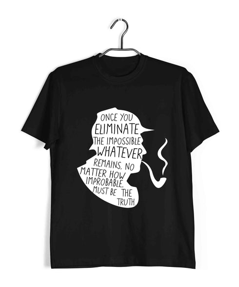 2 Once you eliminate the impossible TV Series Casual Graphic Printed T-Shirt for Men