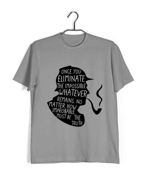 2 Once you eliminate the impossible TV Series Casual Graphic Printed T-Shirt for Men