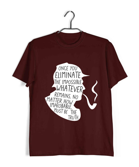 2 Once you eliminate the impossible TV Series Casual Graphic Printed T-Shirt for Men