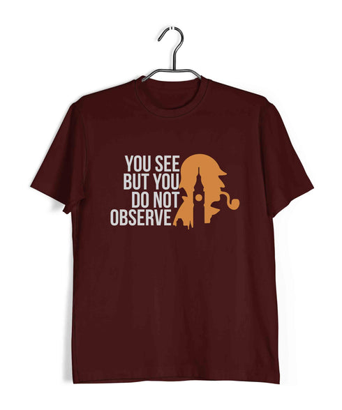 2 You see but do not observe TV Series Casual Graphic Printed T-Shirt for Men