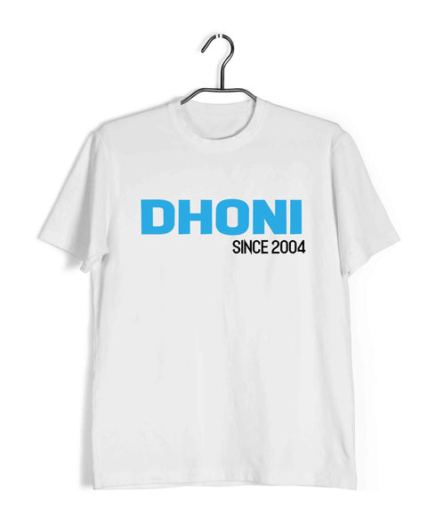 Team India DHONI - Since 2004 Cricket Casual Graphic Printed T-Shirt for Men