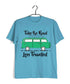 Travel Pop Culture TAKE THE ROAD LESS TRAVELLED Travel Casual Graphic Printed T-Shirt for Men