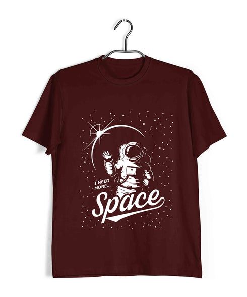 Travel Pop Culture NEED MORE SPACE Travel Casual Graphic Printed T-Shirt for Men