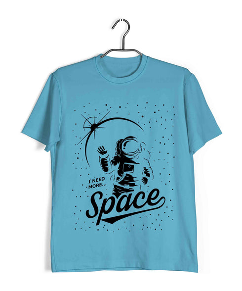 Travel Pop Culture NEED MORE SPACE Travel Casual Graphic Printed T-Shirt for Men