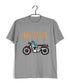 Wanderlust Travel Travel MUSAFIR ENGLISH - WITH BIKE Custom Printed Graphic Design T-Shirt for Women