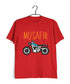 Wanderlust Travel Travel MUSAFIR ENGLISH - WITH BIKE Custom Printed Graphic Design T-Shirt for Men