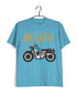 Wanderlust Travel Travel MUSAFIR ENGLISH - WITH BIKE Custom Printed Graphic Design T-Shirt for Men