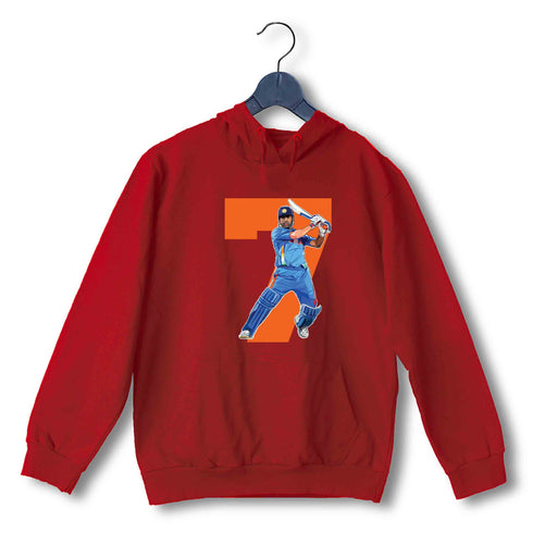 Cricket Cricket DHONI 7 UNISEX HOODIE Sweatshirts