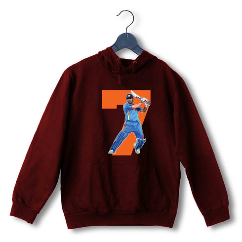 Cricket Cricket DHONI 7 UNISEX HOODIE Sweatshirts