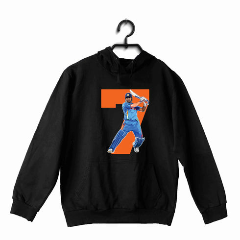 Cricket Cricket DHONI 7 UNISEX HOODIE Sweatshirts