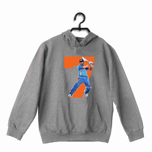 Cricket Cricket DHONI 7 UNISEX HOODIE Sweatshirts