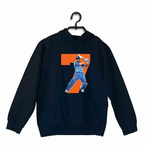 Cricket Cricket DHONI 7 UNISEX HOODIE Sweatshirts