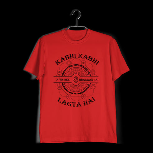 2 TV Series Kabhi Kabi Lagta Hai Apun hi Bhagwan Hai Custom Printed Graphic Design T-Shirt for Men
