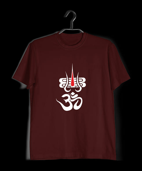 Aaramkhor OM WITH TILAK Spiritual Shiva Mens TShirts