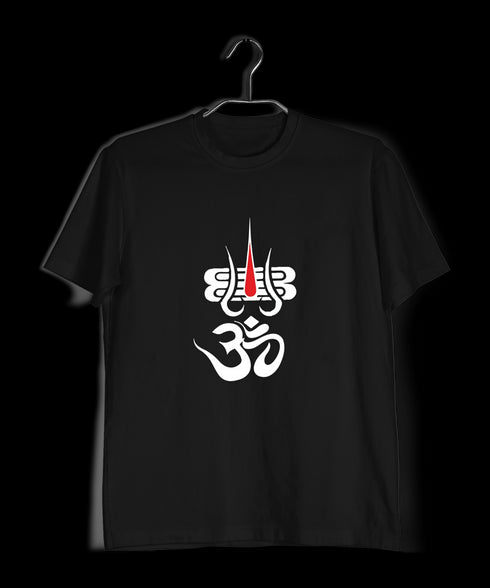 Aaramkhor OM WITH TILAK Spiritual Shiva Mens TShirts
