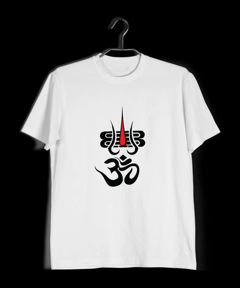 Aaramkhor OM WITH TILAK Spiritual Shiva Mens TShirts