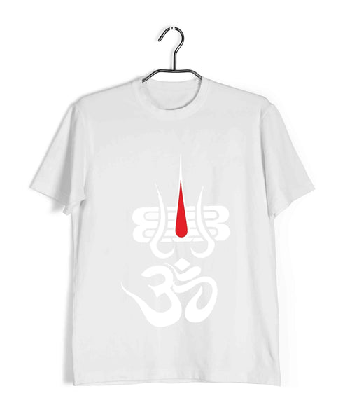 Spirituality Shiva OM WITH TILAK Custom Printed Graphic Design T-Shirt for Women
