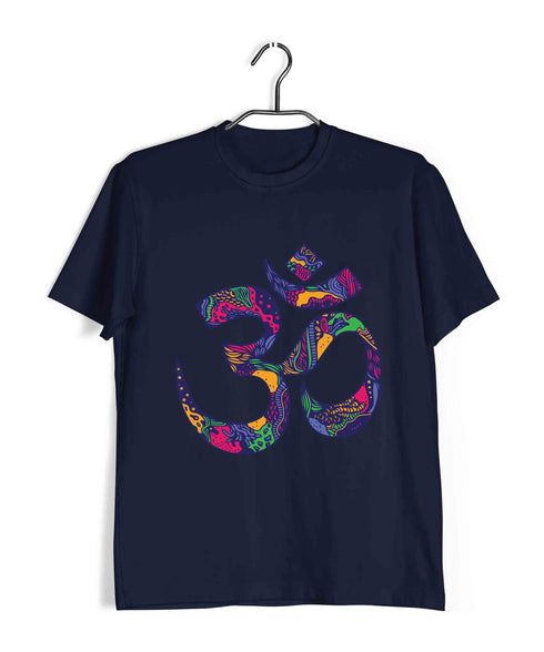 Spirituality Shiva OM COLORFULL Custom Printed Graphic Design T-Shirt for Women