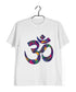 Spirituality Shiva OM COLORFULL Custom Printed Graphic Design T-Shirt for Women