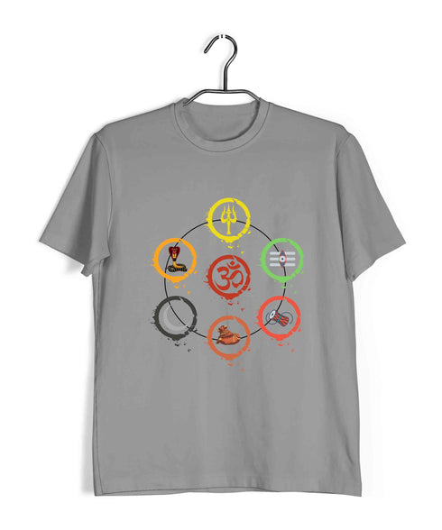 Sprituality Shiva OM WITH 6 ELEMENTS Custom Printed Graphic Design T-Shirt for Women