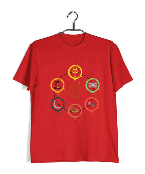 Sprituality Shiva OM WITH 6 ELEMENTS Custom Printed Graphic Design T-Shirt for Women