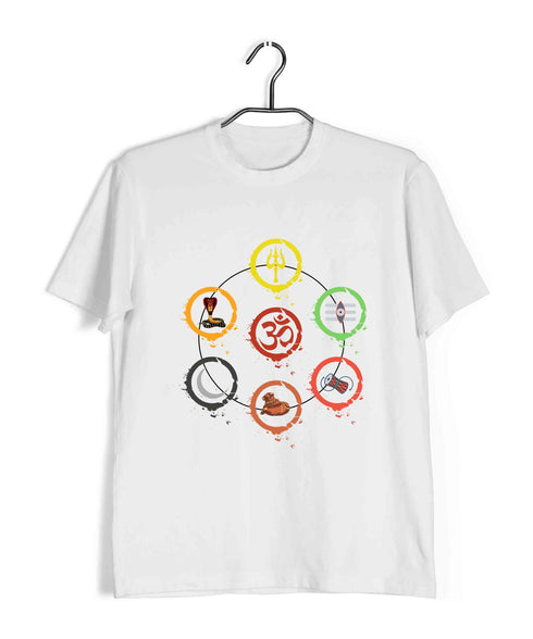 Sprituality Shiva OM WITH 6 ELEMENTS Custom Printed Graphic Design T-Shirt for Women