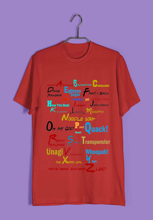 2 TV Series A-Z Custom Printed Graphic Design T-Shirt for Men