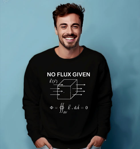 Aaramkhor I DON'T GIVE A FLUX PHYSICS Science, Nerd, Geeky winter 23 Unisex Sweatshirts