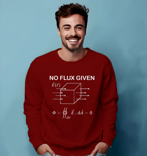 Aaramkhor I DON'T GIVE A FLUX PHYSICS Science, Nerd, Geeky winter 23 Unisex Sweatshirts