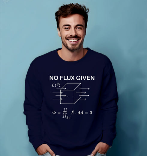 Aaramkhor I DON'T GIVE A FLUX PHYSICS Science, Nerd, Geeky winter 23 Unisex Sweatshirts