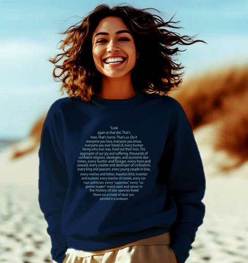 Aaramkhor CARL SAGAN PALE BLUE DOT PHYSICS Science, Nerd, Geeky winter 23 Unisex Sweatshirts