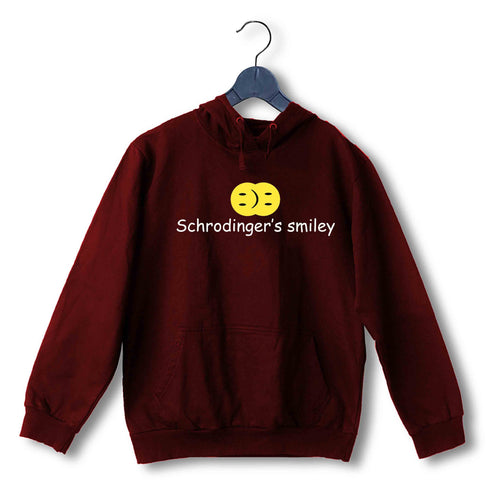Nerd Physics SCHRODINGER'S SMILEY UNISEX HOODIE Sweatshirts